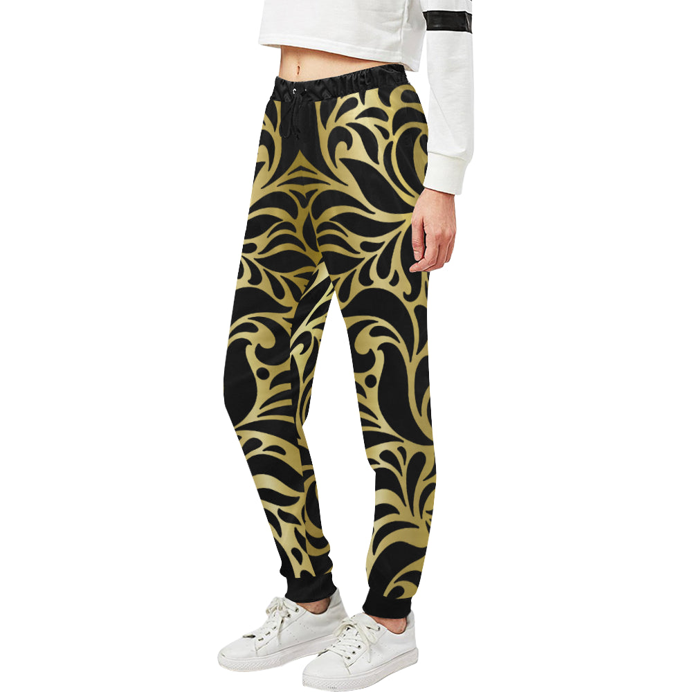 GORGIOUS LEAF GBLCC Women's All Over Print Sweatpants (Model L11)