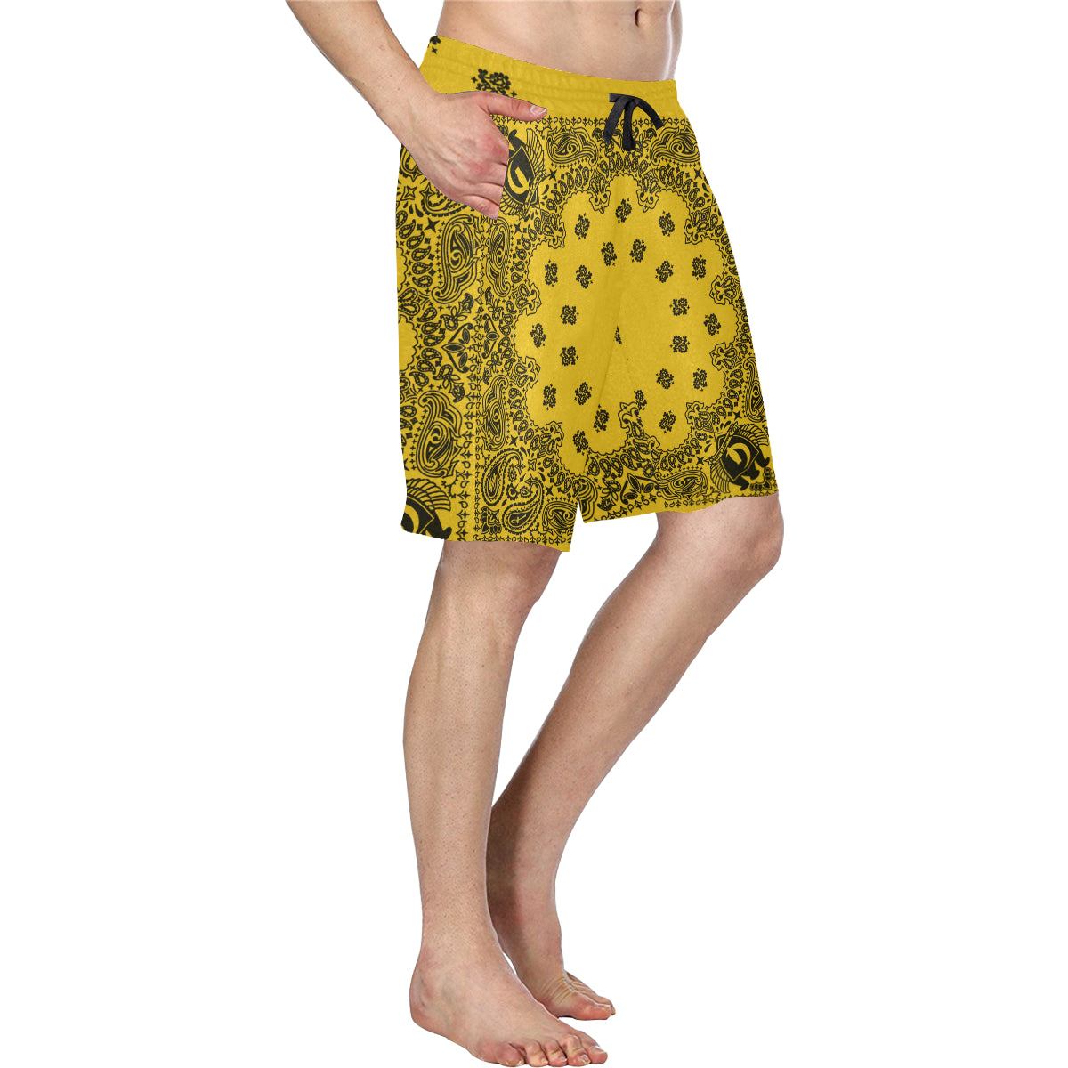 BANDANA LK Men's All Over Print Casual Shorts