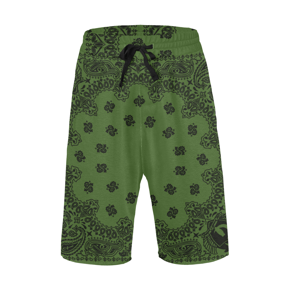 BANDANA KAKI Men's All Over Print Casual Shorts)