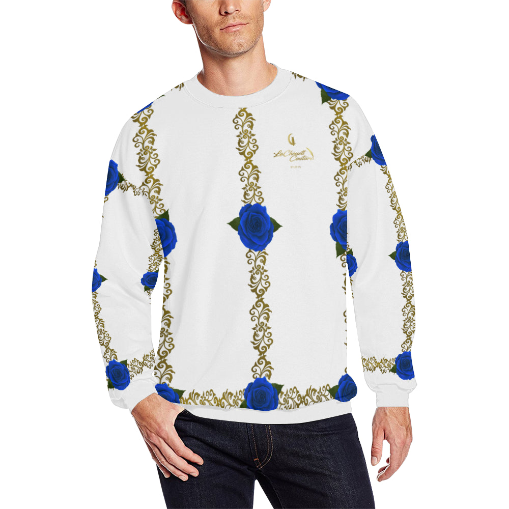 BLUE ROSES LCC All Over Print Crewneck Sweatshirt for Men
