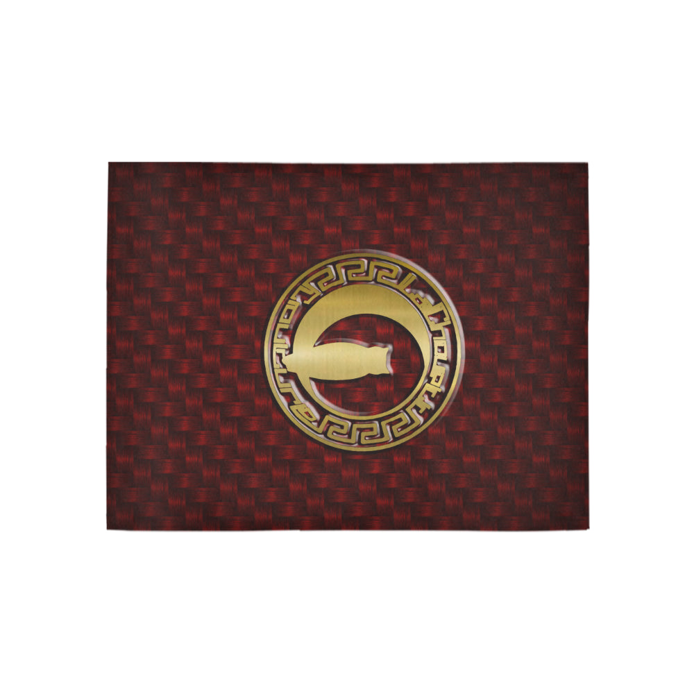DELUXE BORDEAUX Area Rug 5'3''x4'