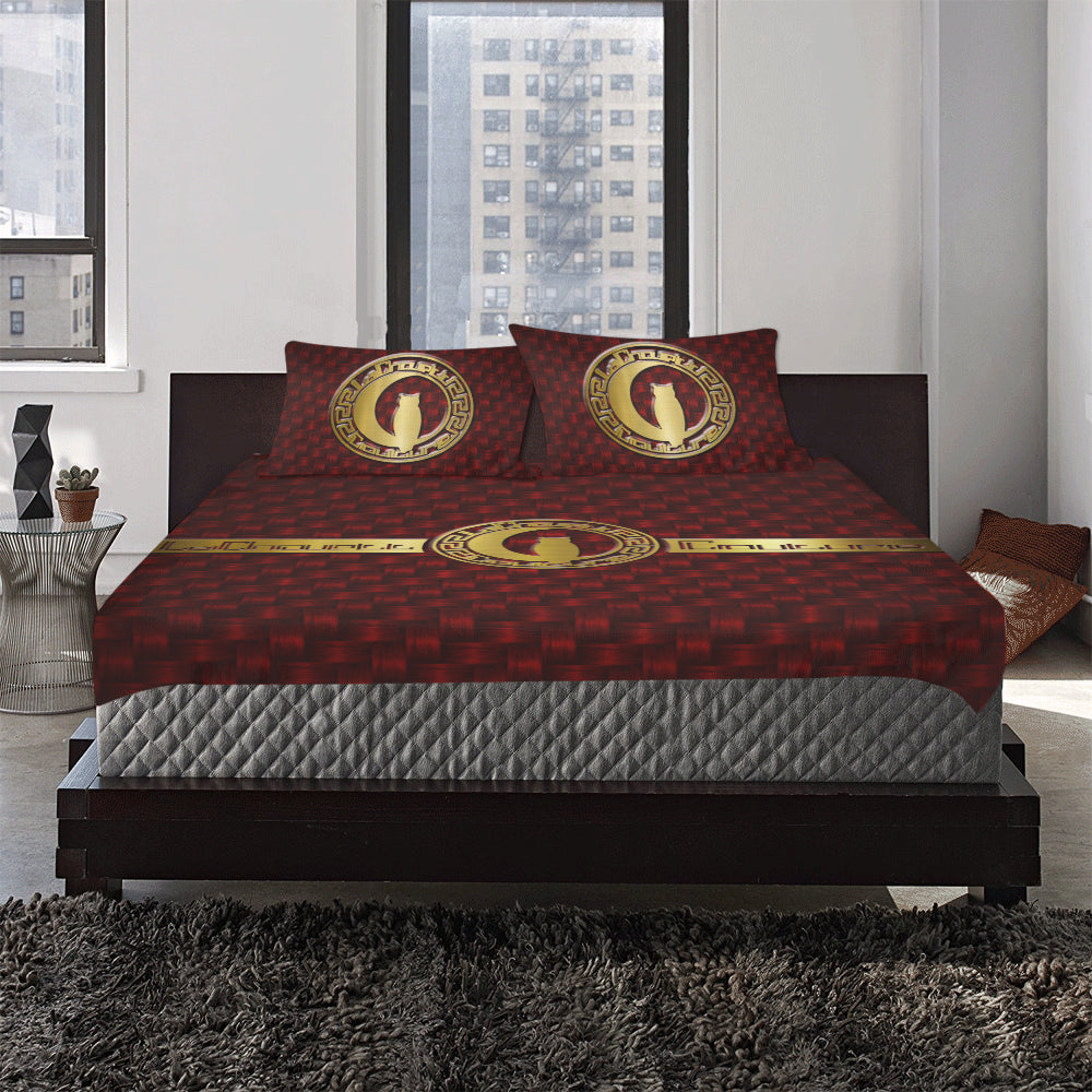 DELUXE BORDEAUX 3-Piece Bedding Set