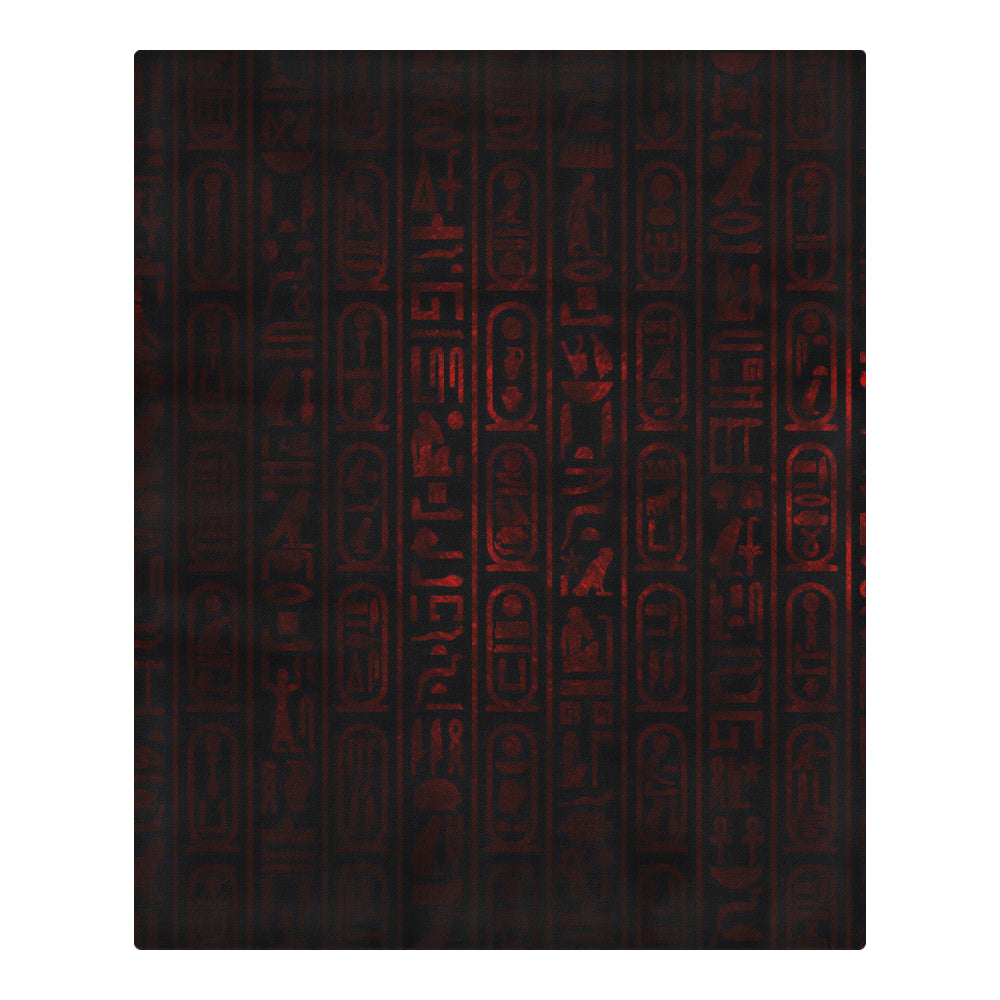 HIEROGLYH RED 3-Piece Bedding Set