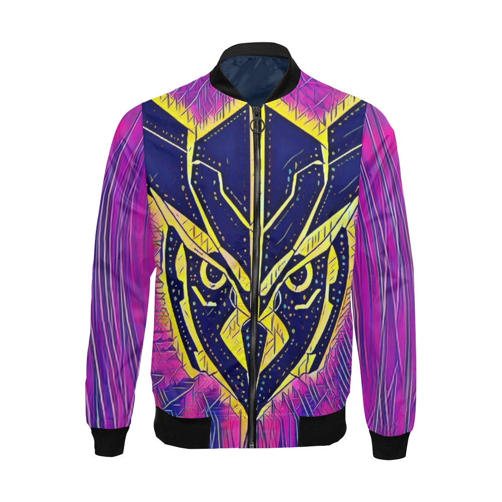 OWLFORMERS ART All Over Print Bomber Jacket for Men (Model H19)