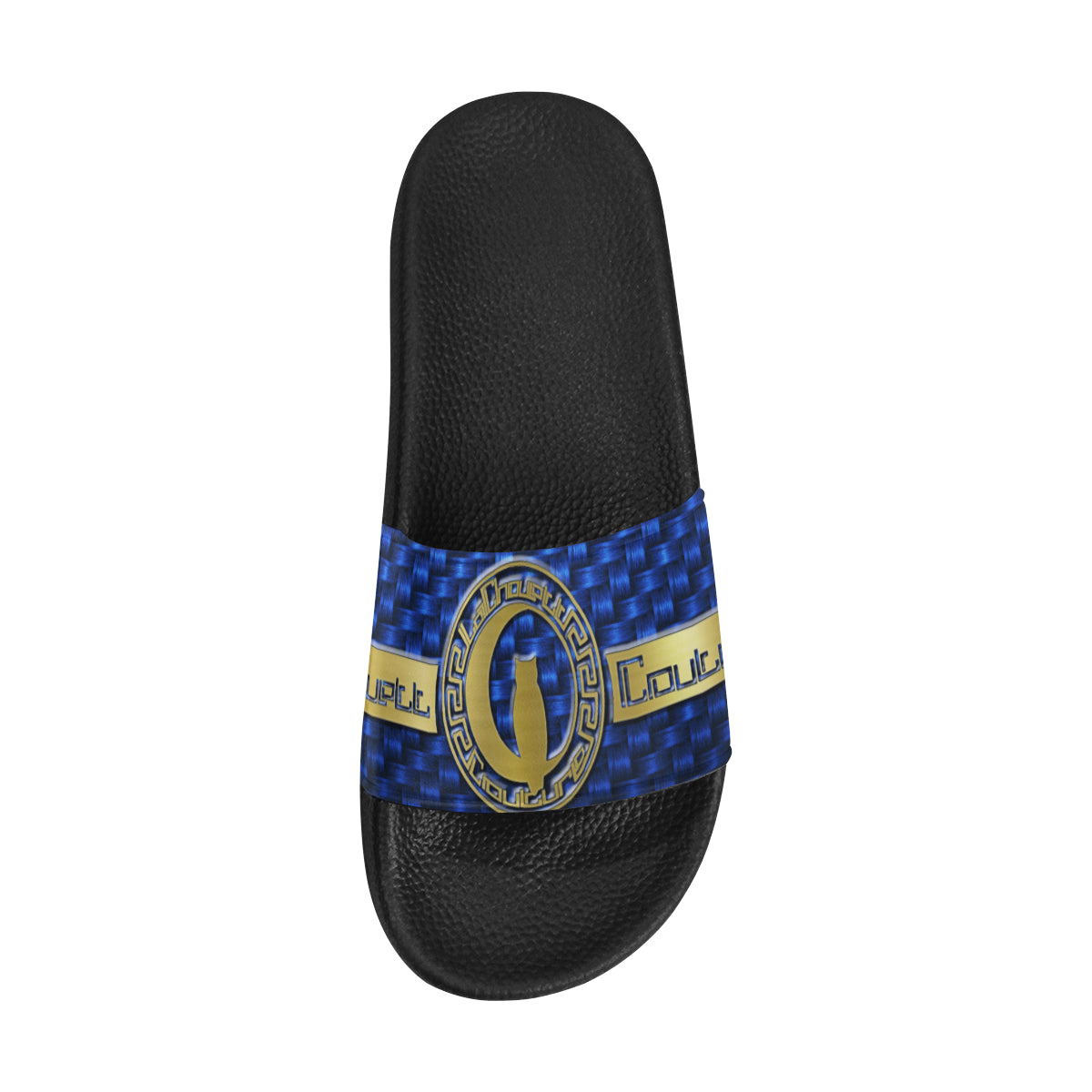 DELUXE BLUE BELT Men's Slide Sandals (Model 057)