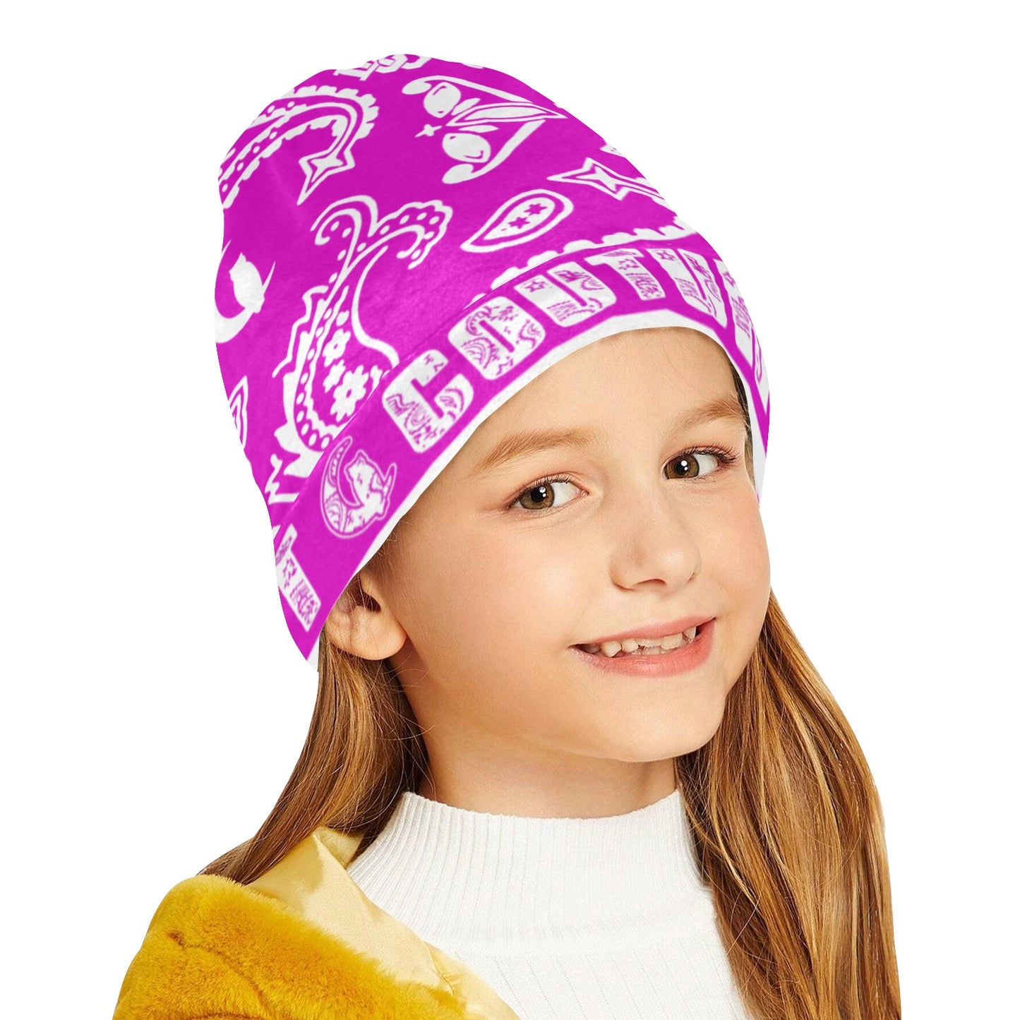 BANDANA PAISLEY All Over Print Beanie for Kids
