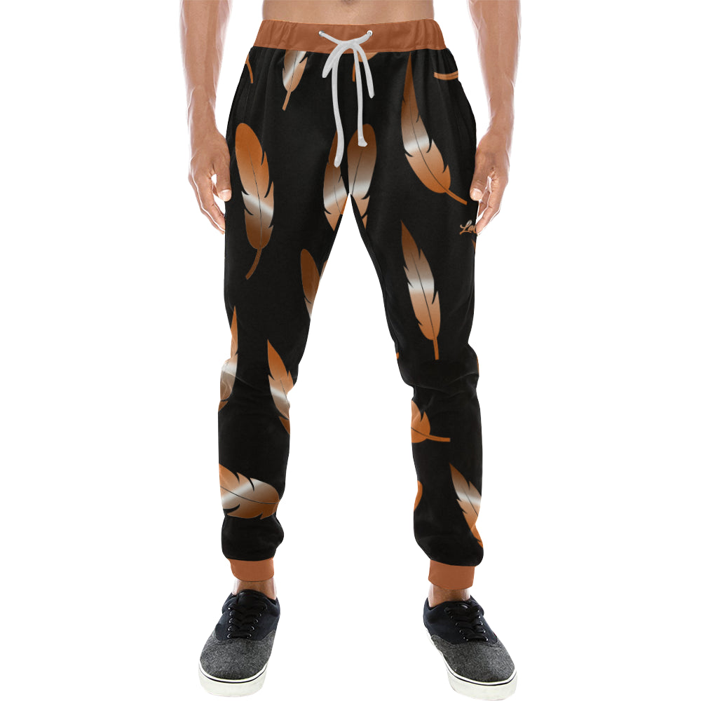 FEATHER COLOR BLCC Men's All Over Print Sweatpants