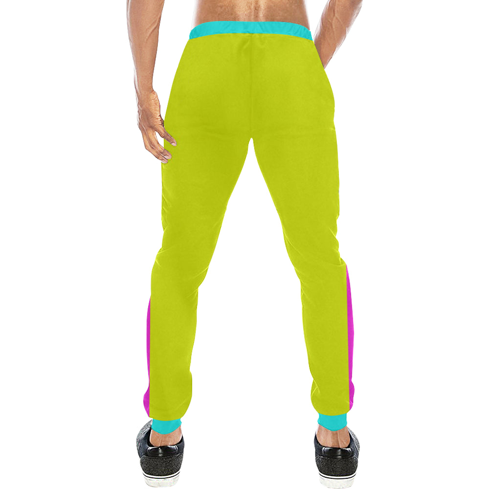 FRESH UP YELLOW Men's All Over Print Sweatpants (Model L11)