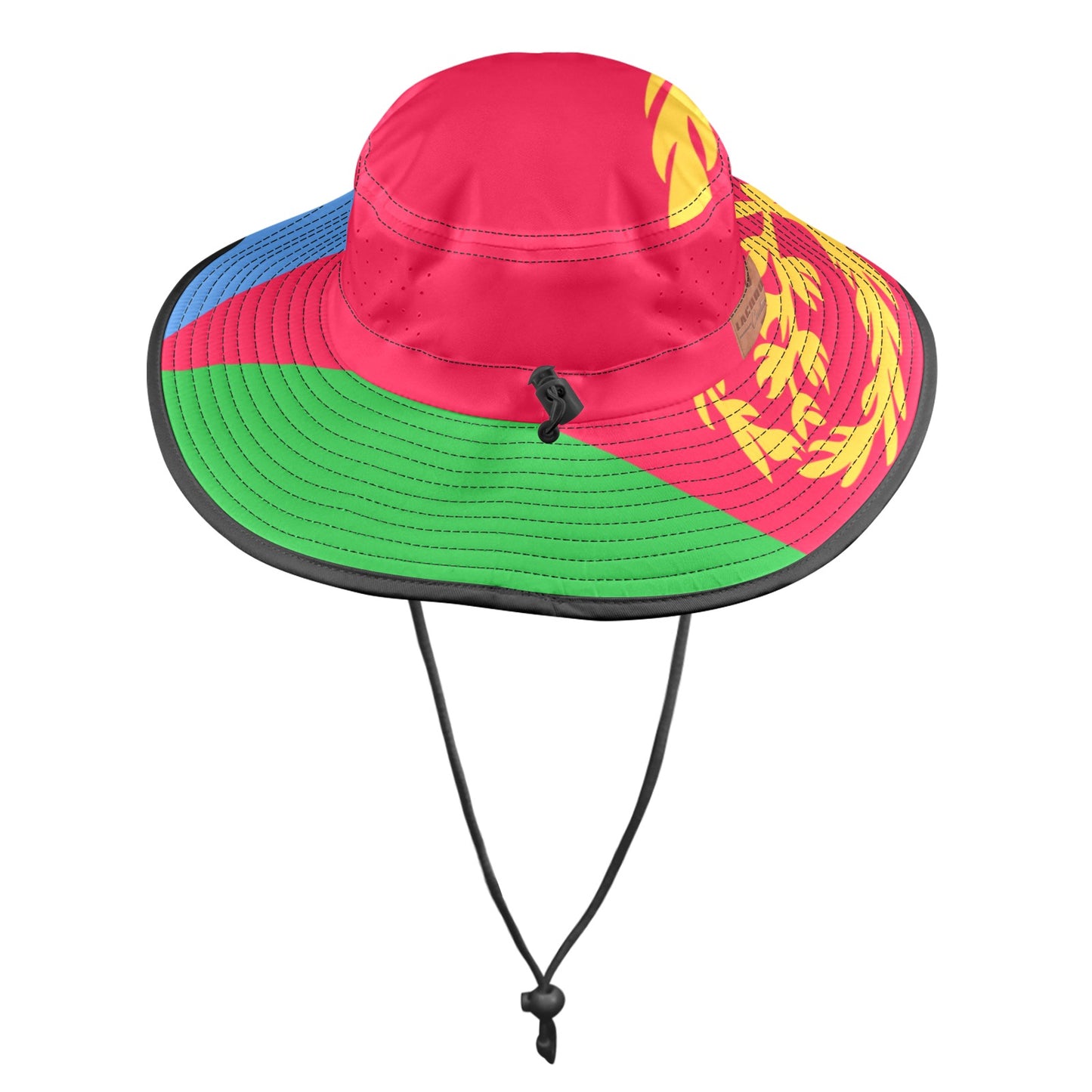 ERITREA FLAG Wide Brim Bucket Hat