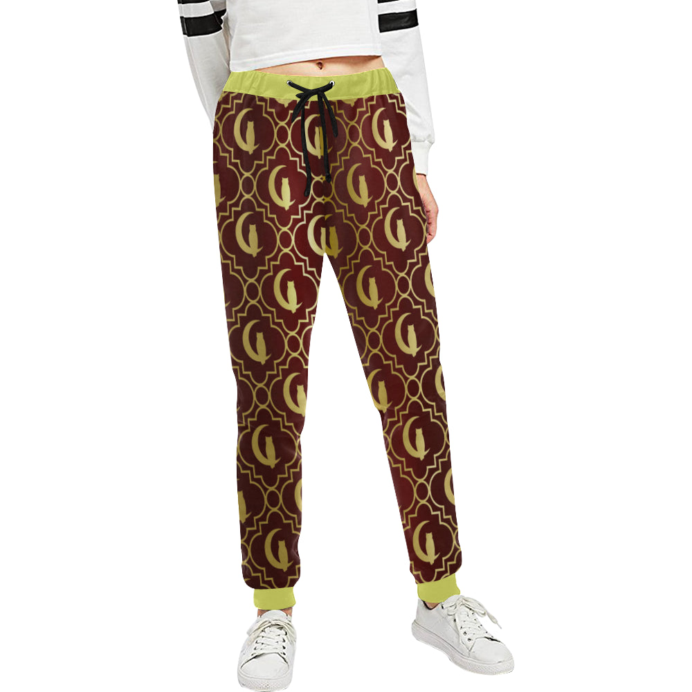 ELEGANCE BRDXGLD Women's All Over Print Sweatpants (Model L11)