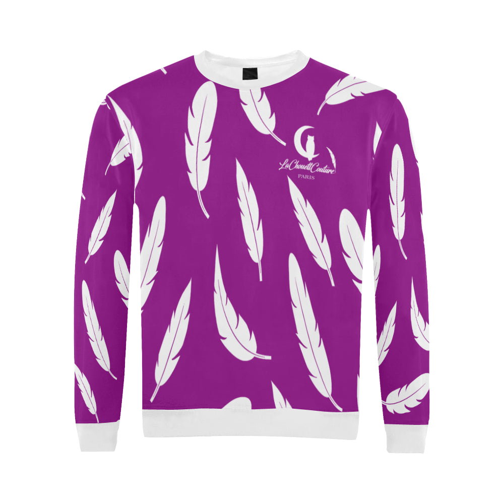 FEATHER GRAPE All Over Print Crewneck Sweatshirt for Men