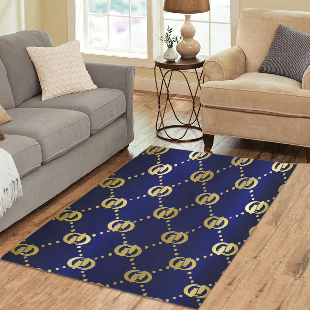 GOODY BLUE Area Rug 5'3''x4'