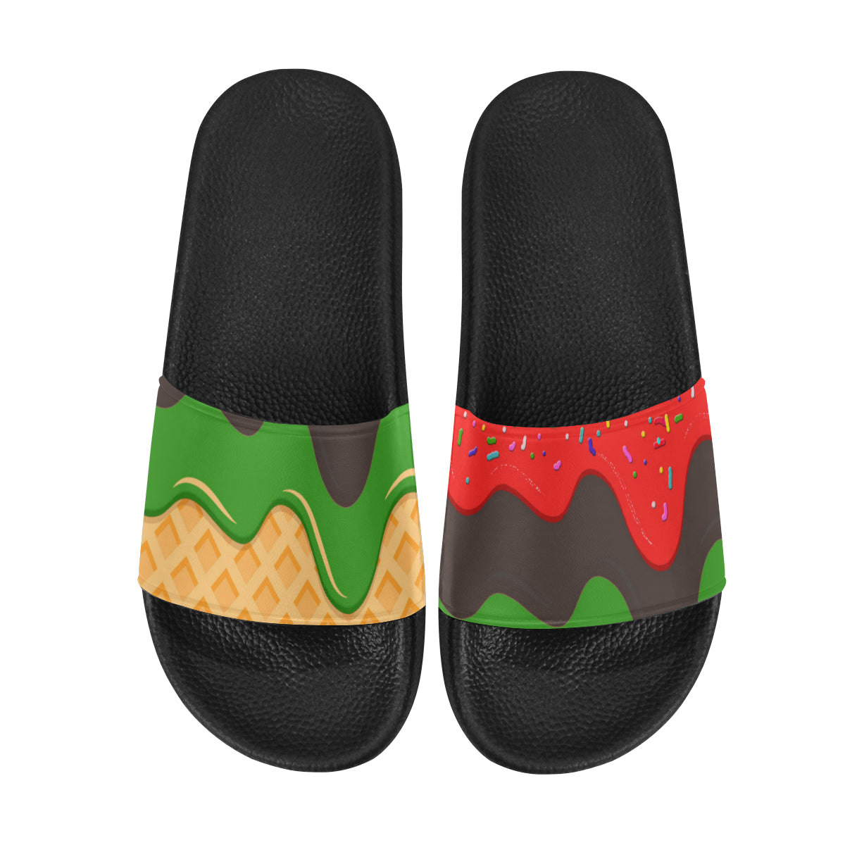 RBG ICE CREAM Women's Slide Sandals (Model 057)