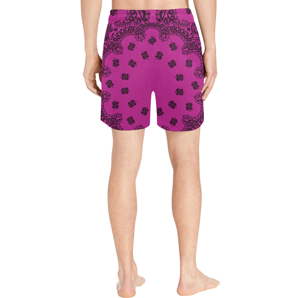 BANDANA GRAPES Men's Mid-Length Swim Shorts