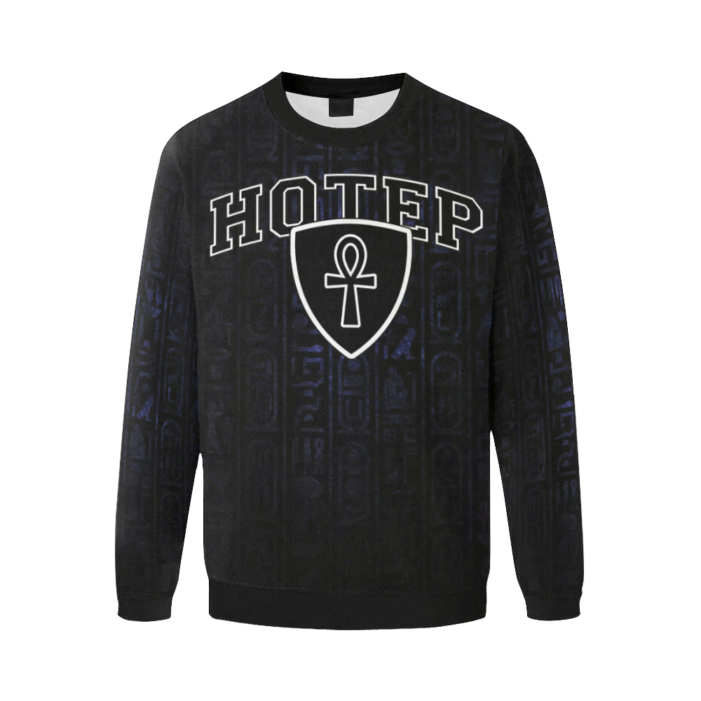 HOTEP Men's Oversized Fleece Crew Sweatshirt