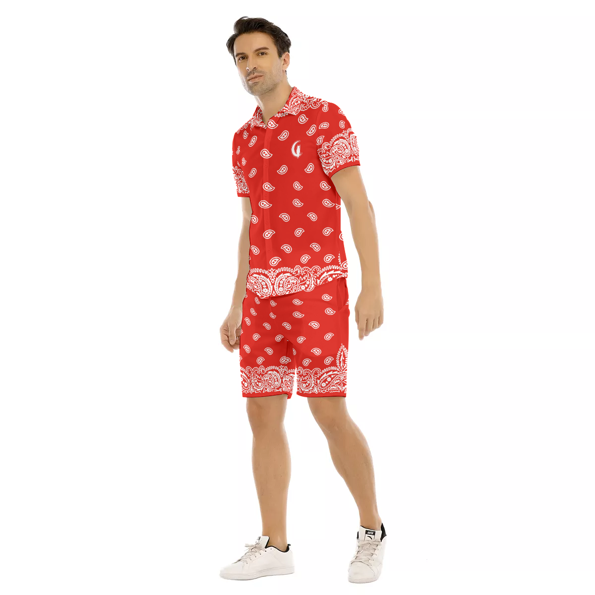 BANDANA FULLY Bs'UP Men's Short Sleeve Shirt Sets