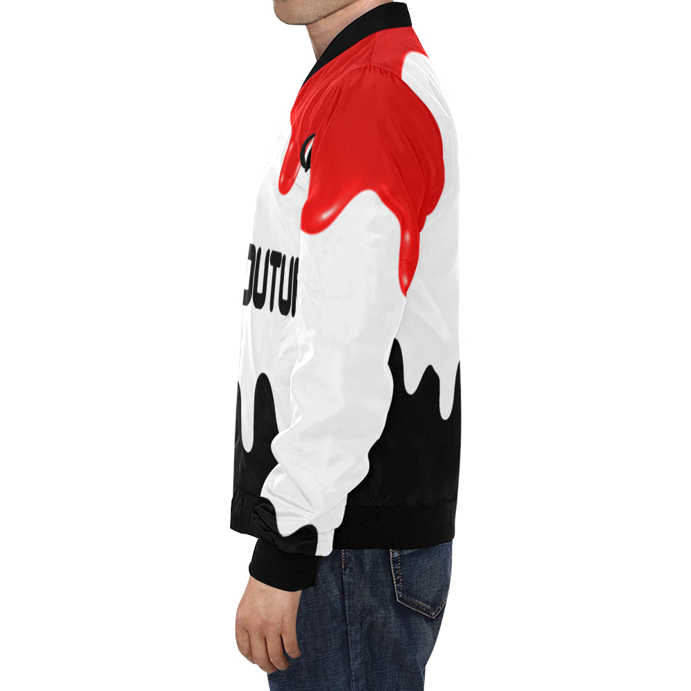 DRIPPIN RED All Over Print Bomber Jacket for Men