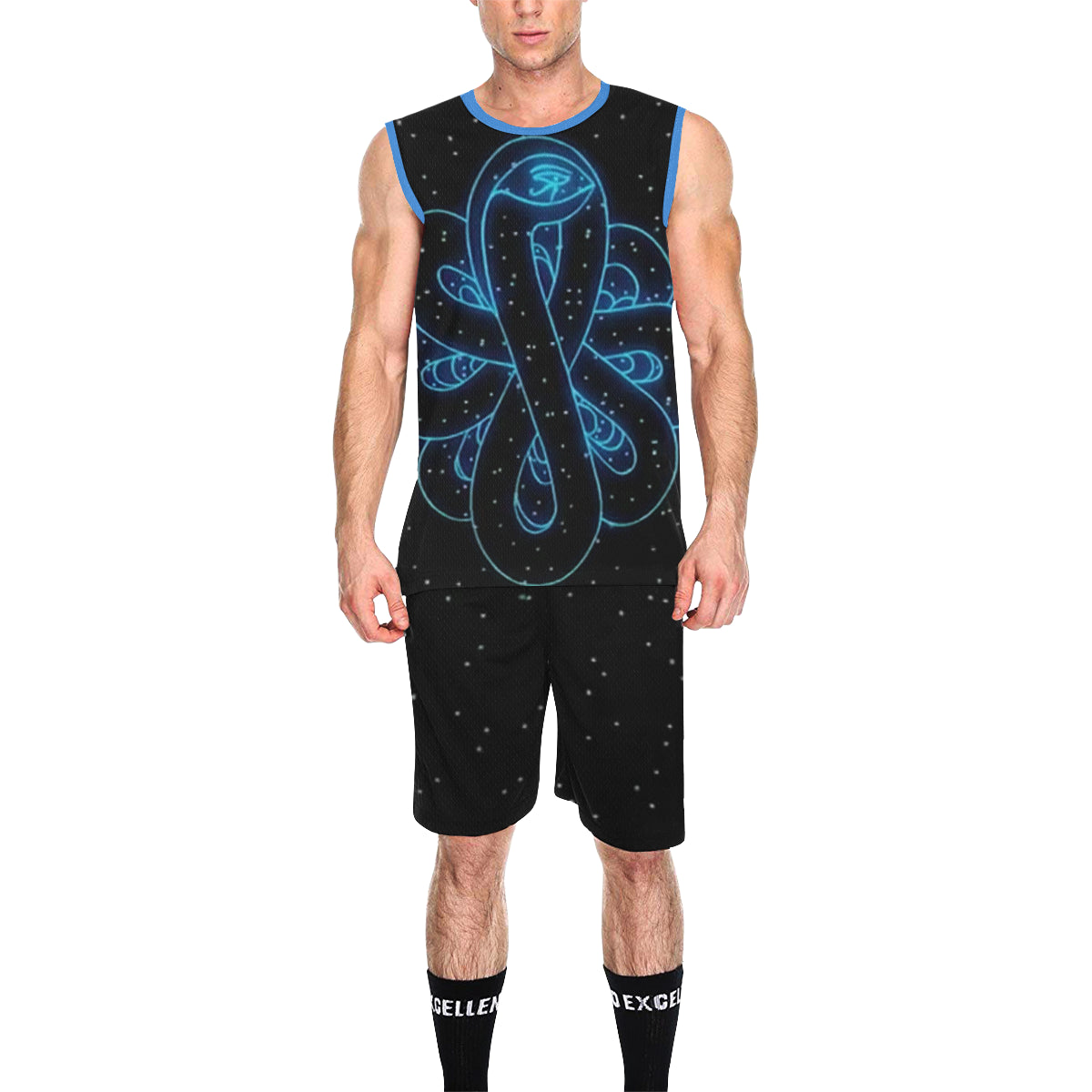 SNAKE OF CREATION WADJET All Over Print Basketball Uniform