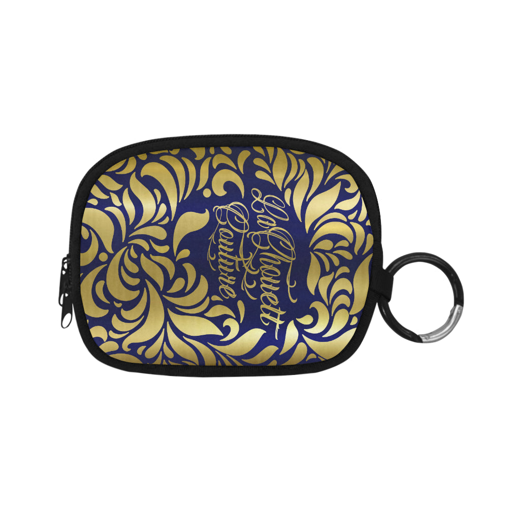 GORGIOUS BLUE LEAF Coin Purse (Model 1605)