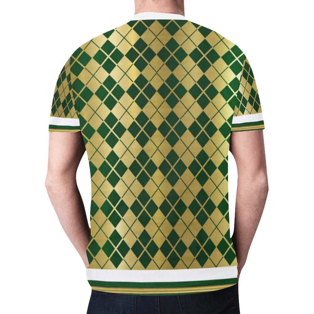 ARLEQUIN GREEN New All Over Print T-shirt for Men