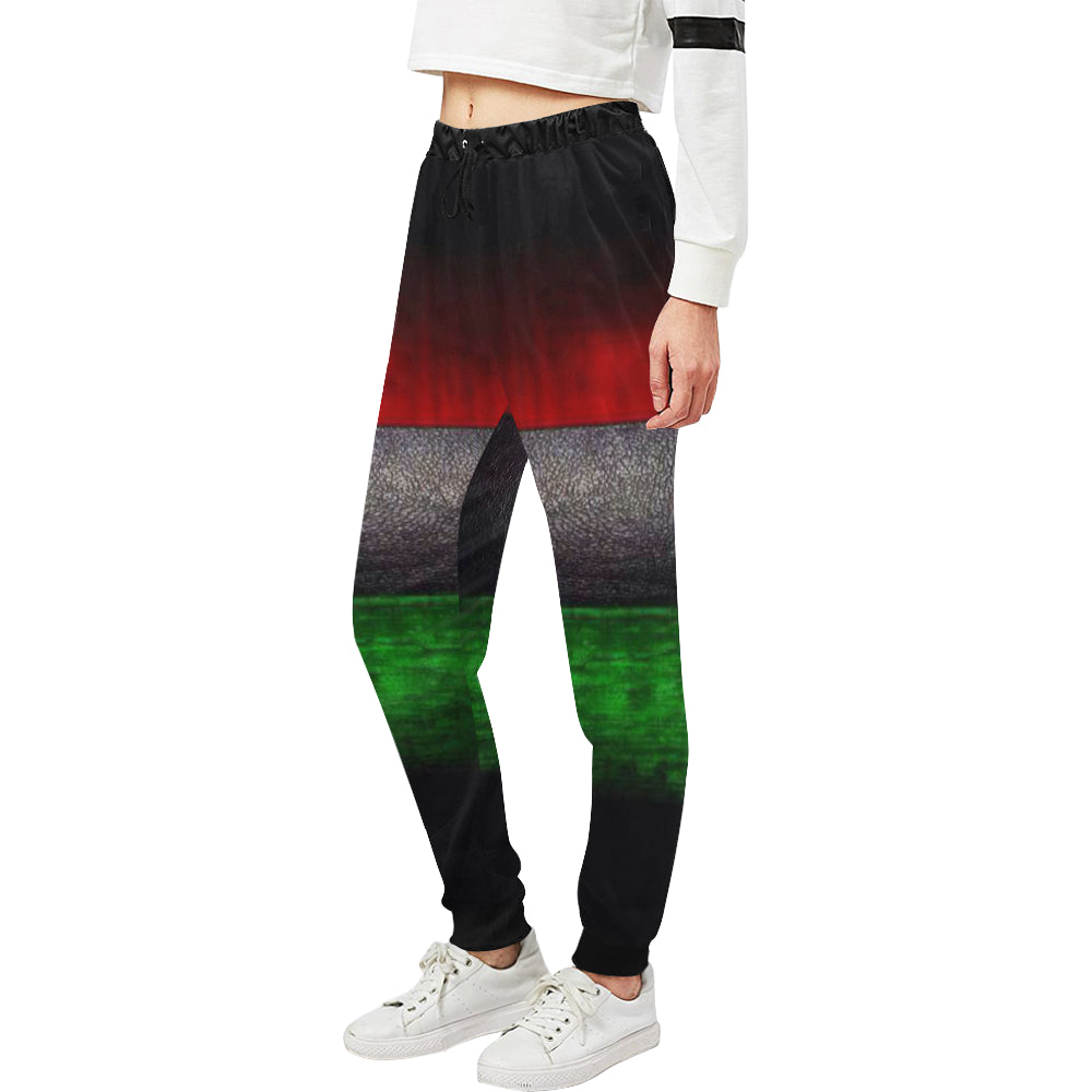 RBG GRUNGE Women's All Over Print Sweatpants (Model L11)