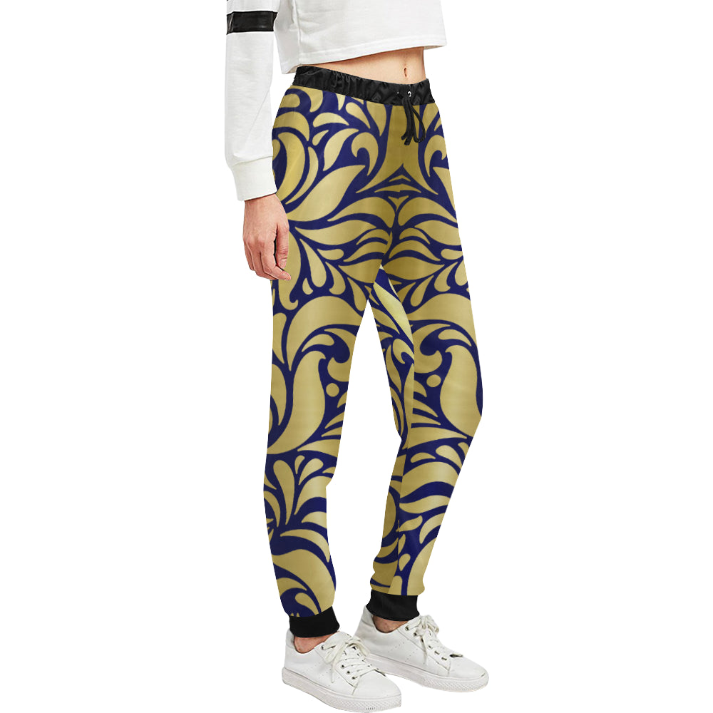 GORGIOUS LEAF ROYAL Women's All Over Print Sweatpants (Model L11)