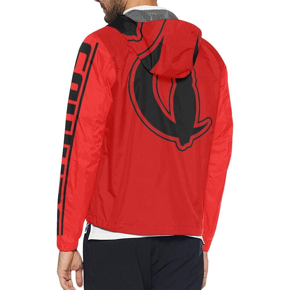 SIDEKICC RED Unisex All Over Print Windbreaker