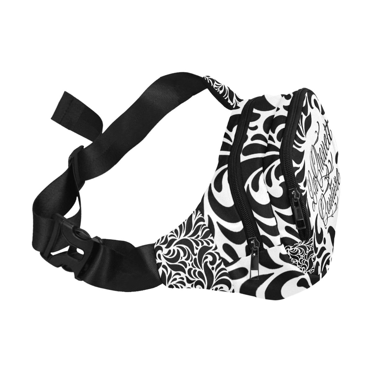 GORGIOUS LEAF BLCCWHT Fanny Pack/Small (Model 1677)