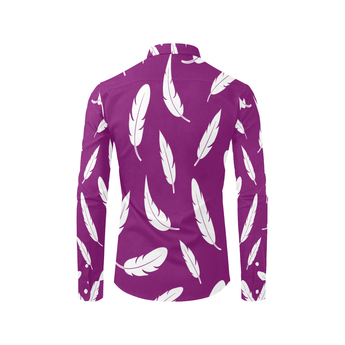 FEATHER GRAPE Men's All Over Print Casual Dress Shirt