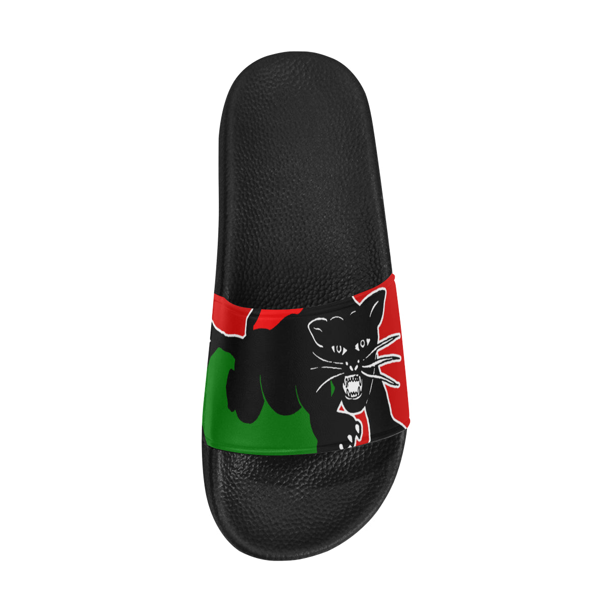 BLACC PANTHER RBG RED Women's Slide Sandals