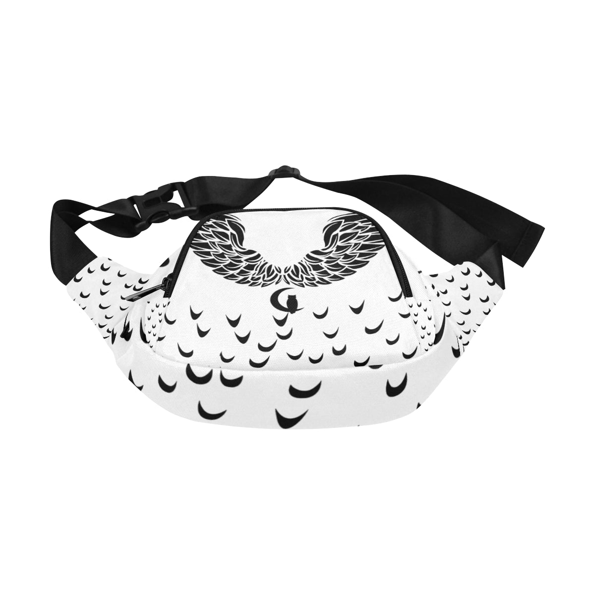 LCC WINGZ FRONT WHITE Fanny Pack/Small (Model 1677)
