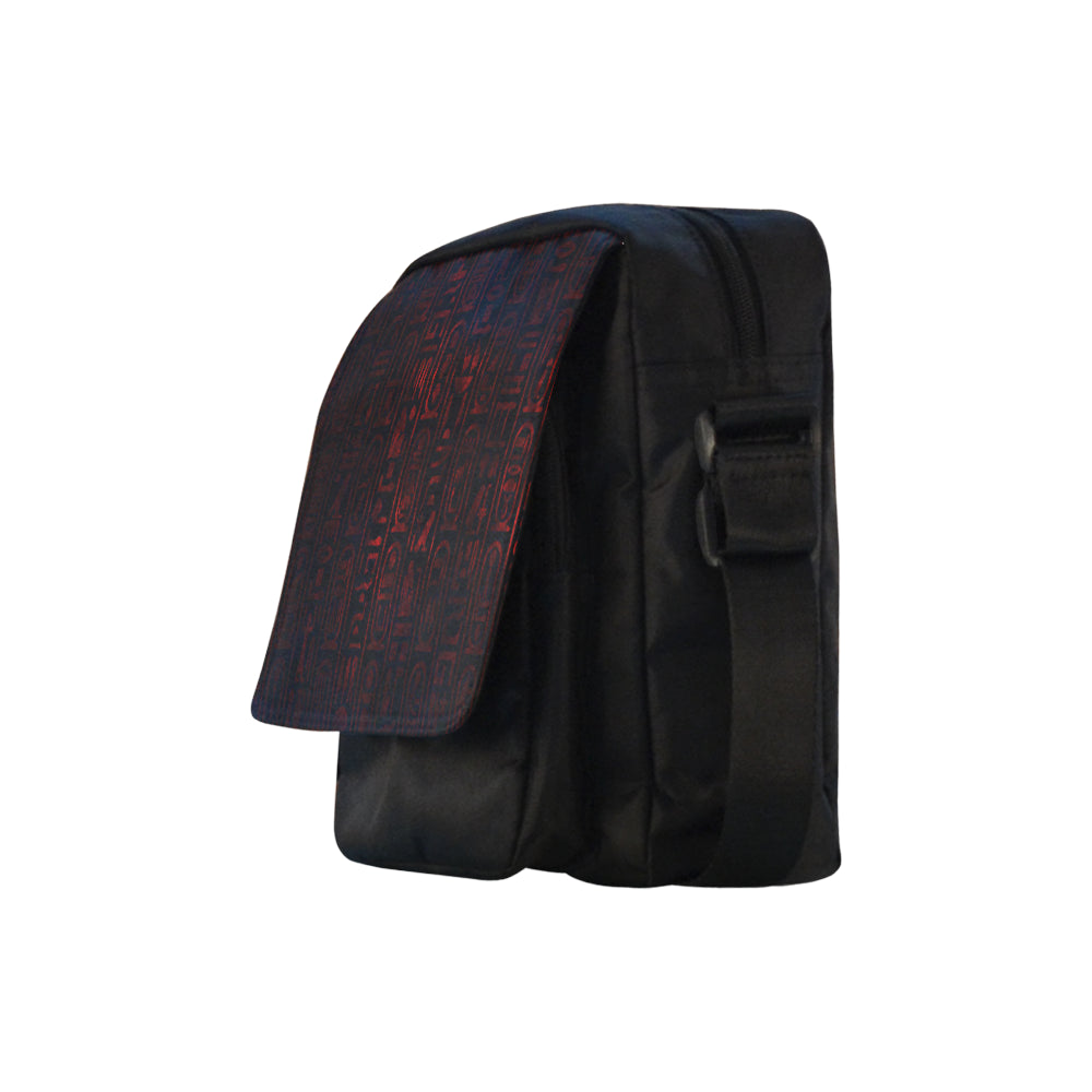 LCC RED HIEROGLYH Crossbody Nylon Bags (Model 1633)