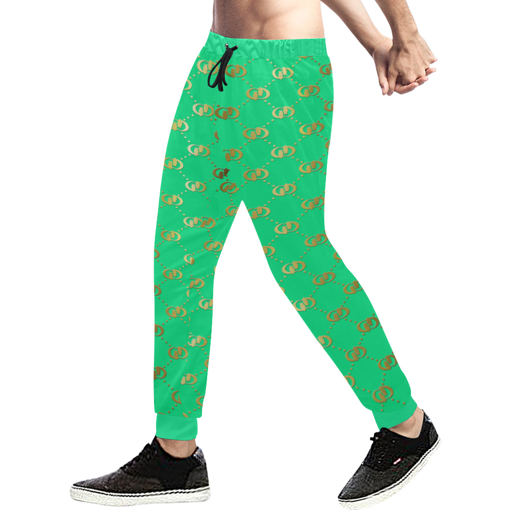 EXCELLANCE TRQGLD Men's All Over Print Sweatpants (Model L11)