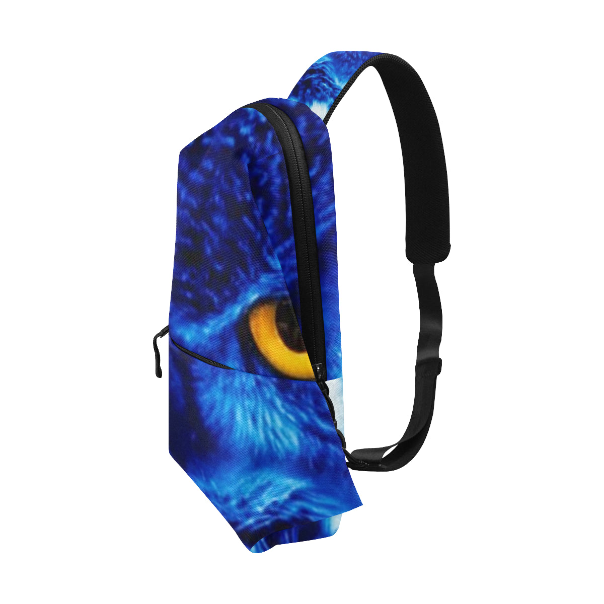 FLASHY BLUE OWL Chest Bag (Model 1678)
