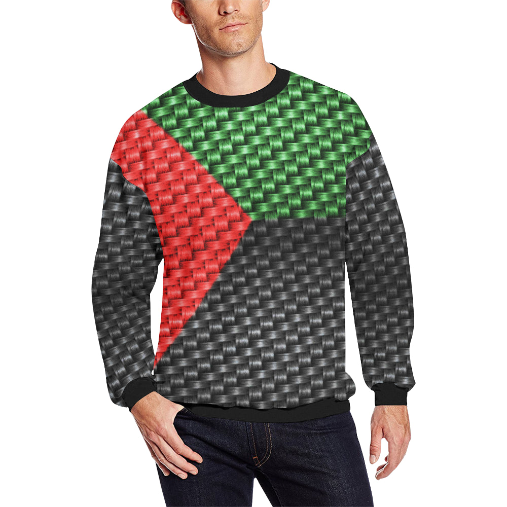 MADA STYLE Men's Oversized Fleece Crew Sweatshirt