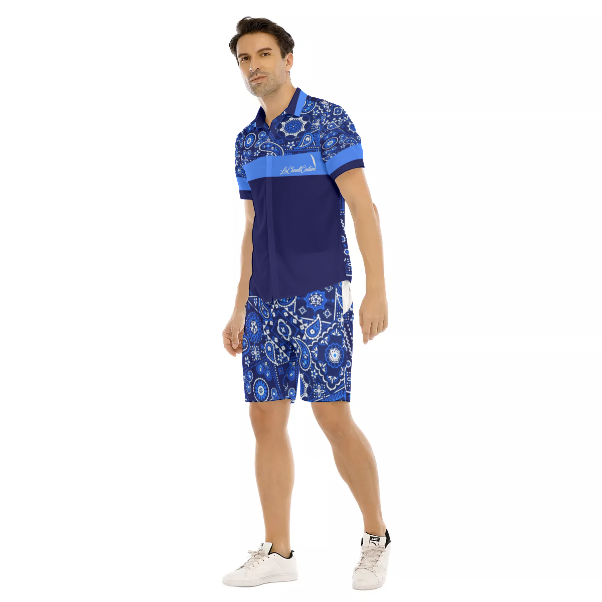BANDANA VIRAL Cs'UP Men's Short Sleeve Shirt Sets
