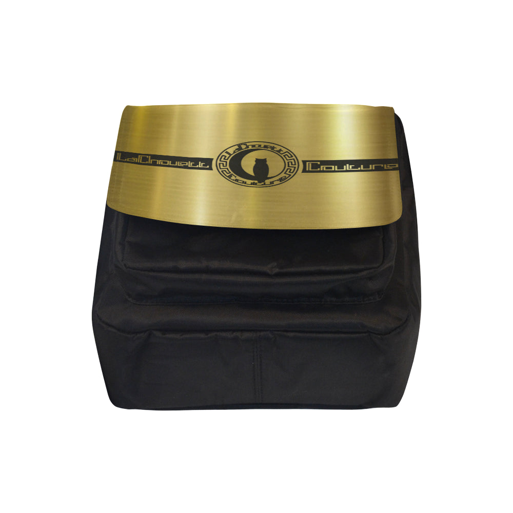 LCC BLACC & GOLD Crossbody Nylon Bags (Model 1633)