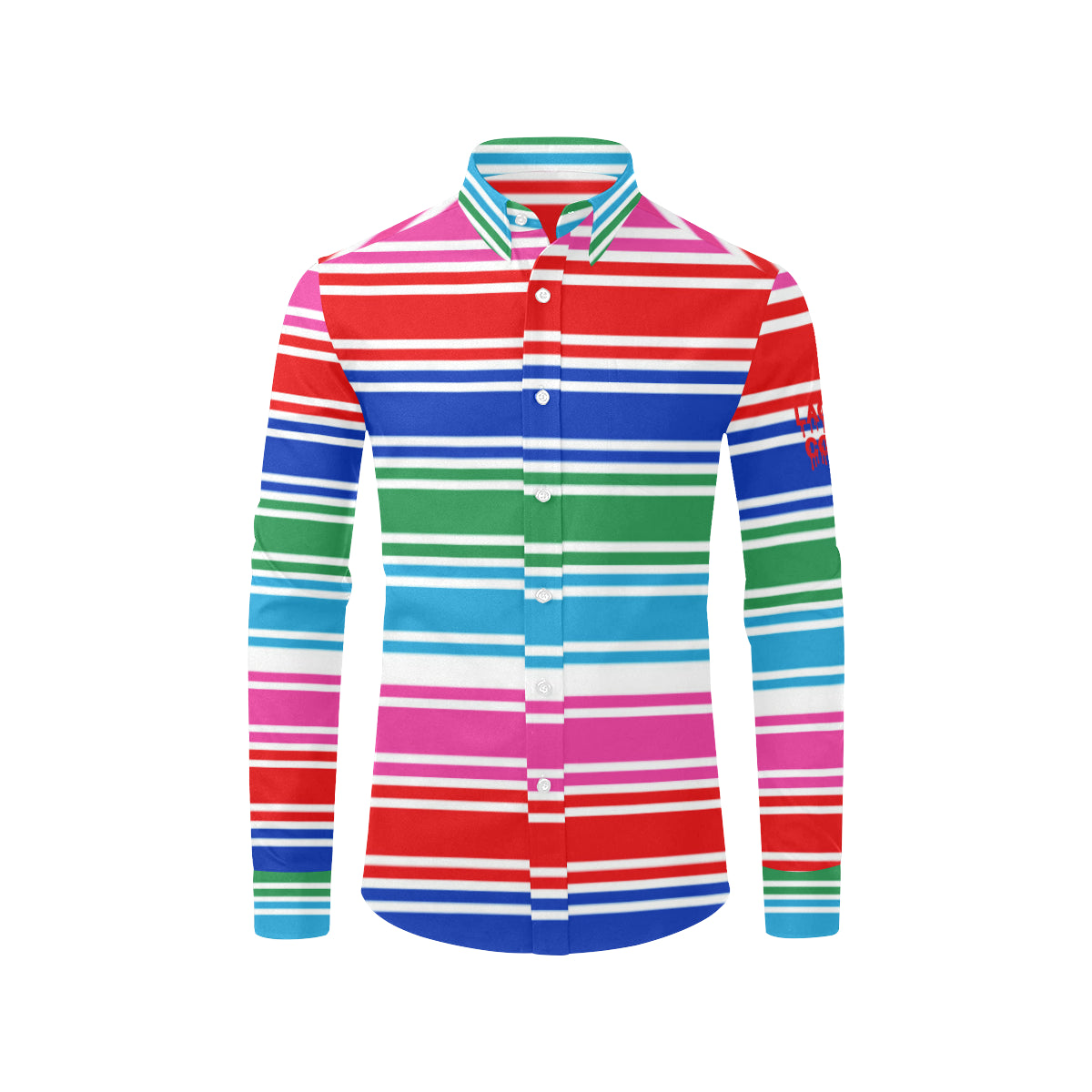 CHUCCY Men's All Over Print Casual Dress Shirt