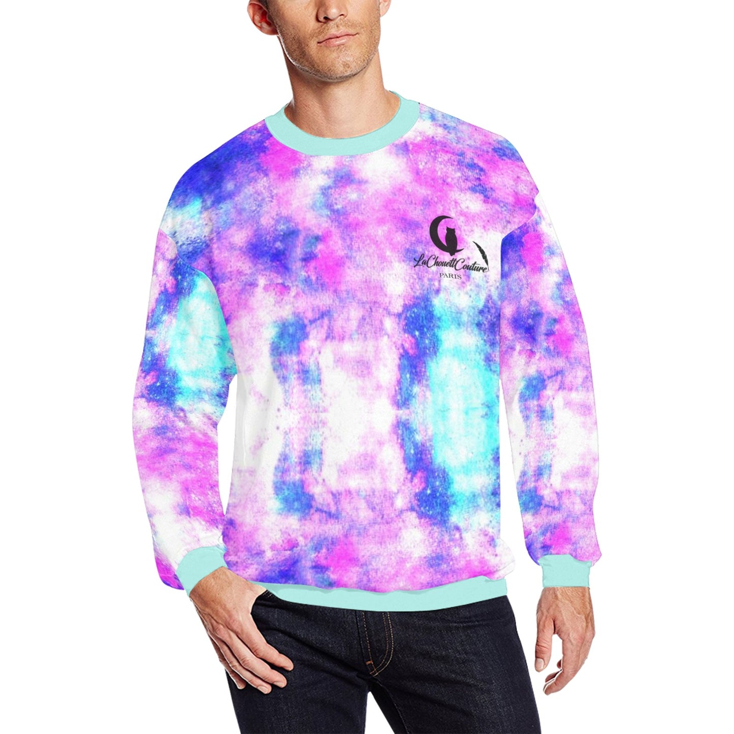 COLORFULL SHORT All Over Print Crewneck Sweatshirt
