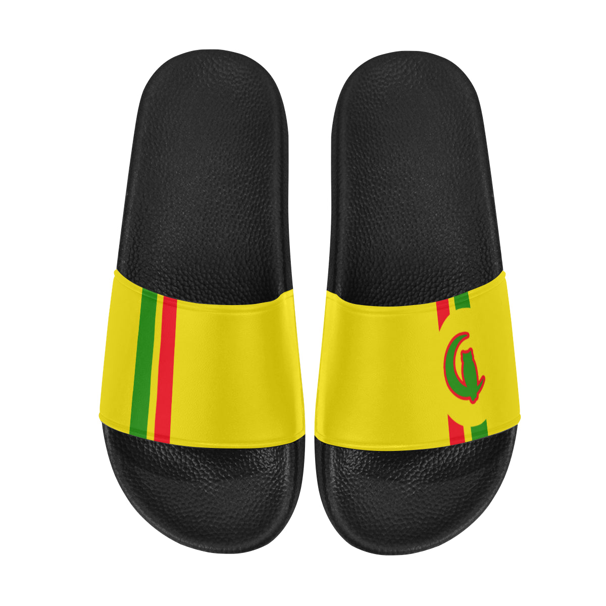 FRESH UP RASTA Men's Slide Sandals (Model 057)