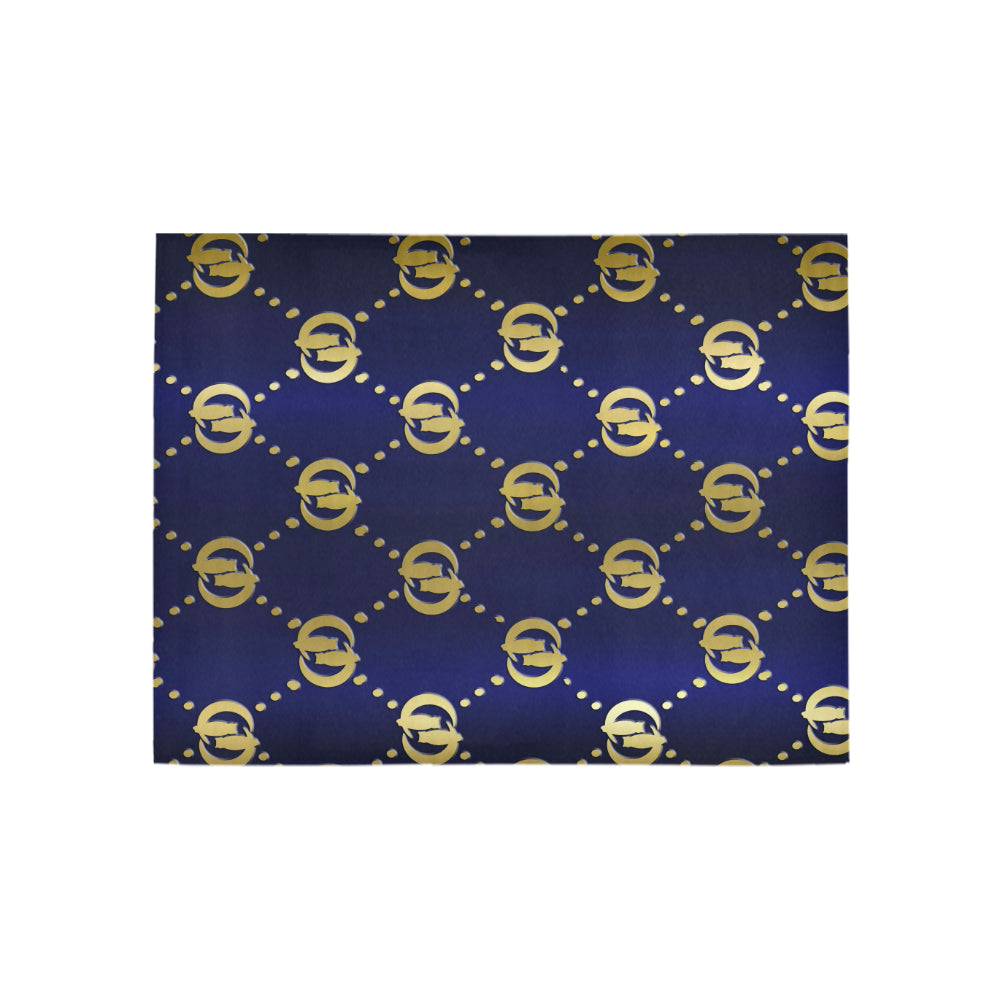 GOODY BLUE Area Rug 5'3''x4'