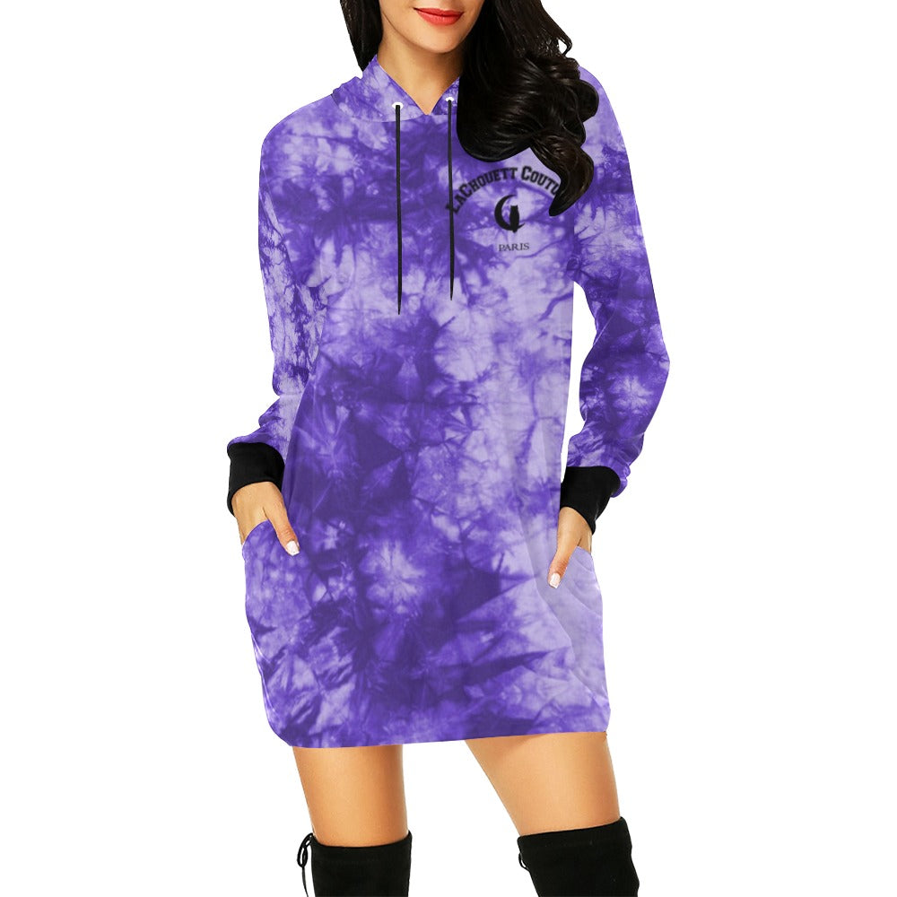 TIE DYE  Hoodie Mini Dress
