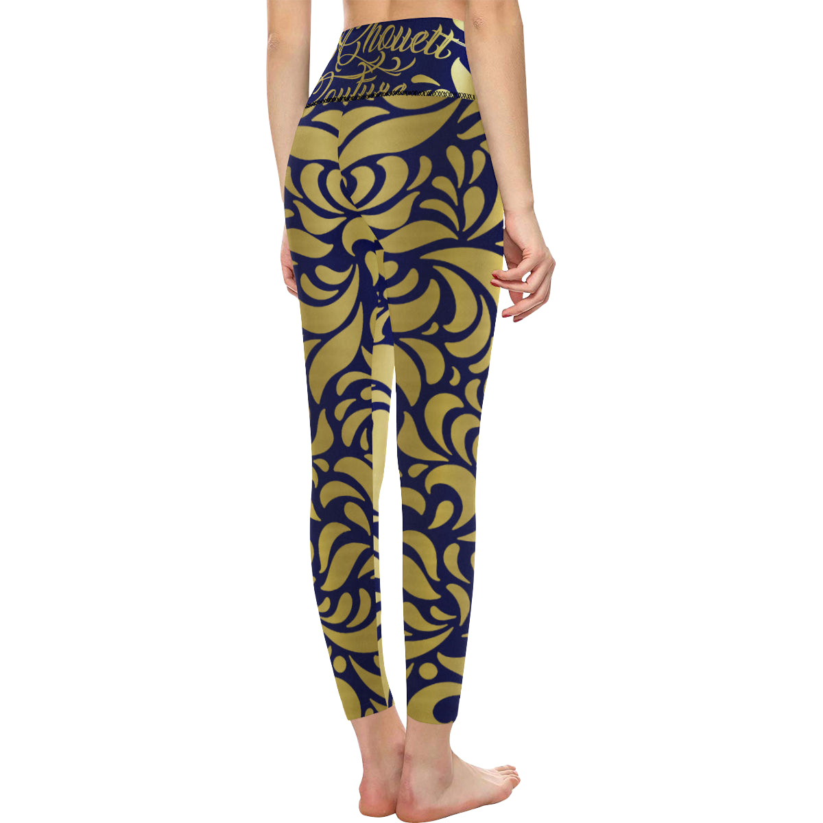 GORGEOUS BLU All Over Print High-Waisted Leggings