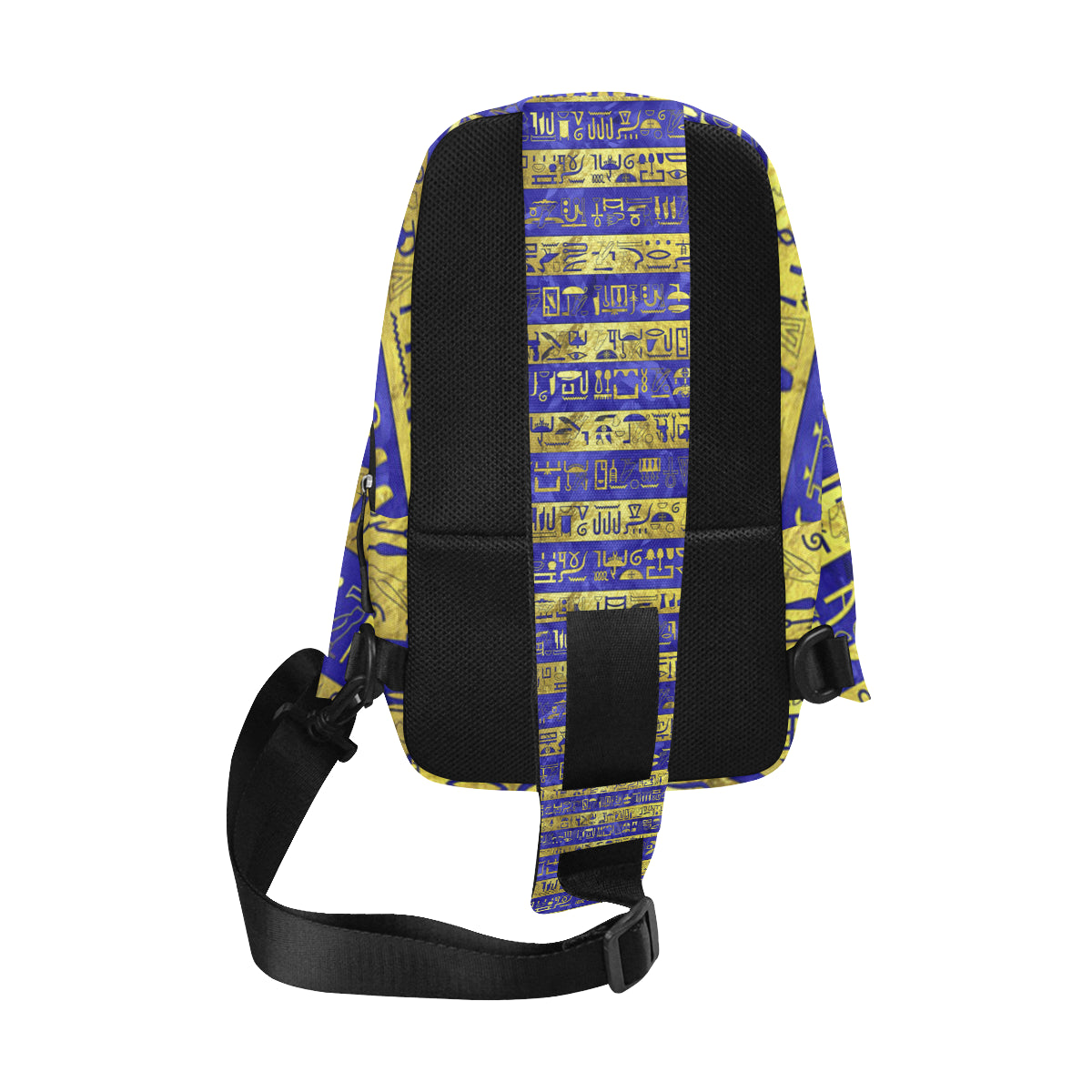 HIEROGLYPH GOLDEN BLUE Chest Bag (Model 1678)