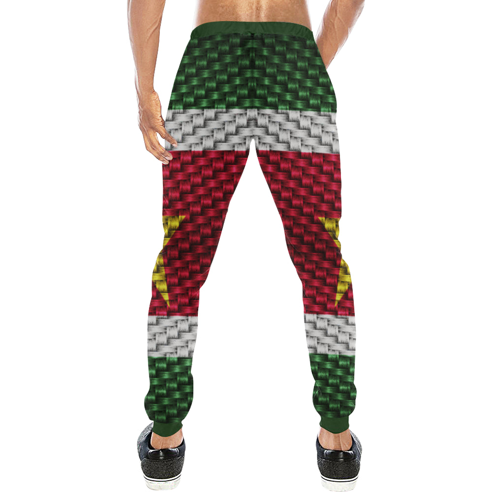 SURINAME FLAG Men's All Over Print Sweatpants (Model L11)