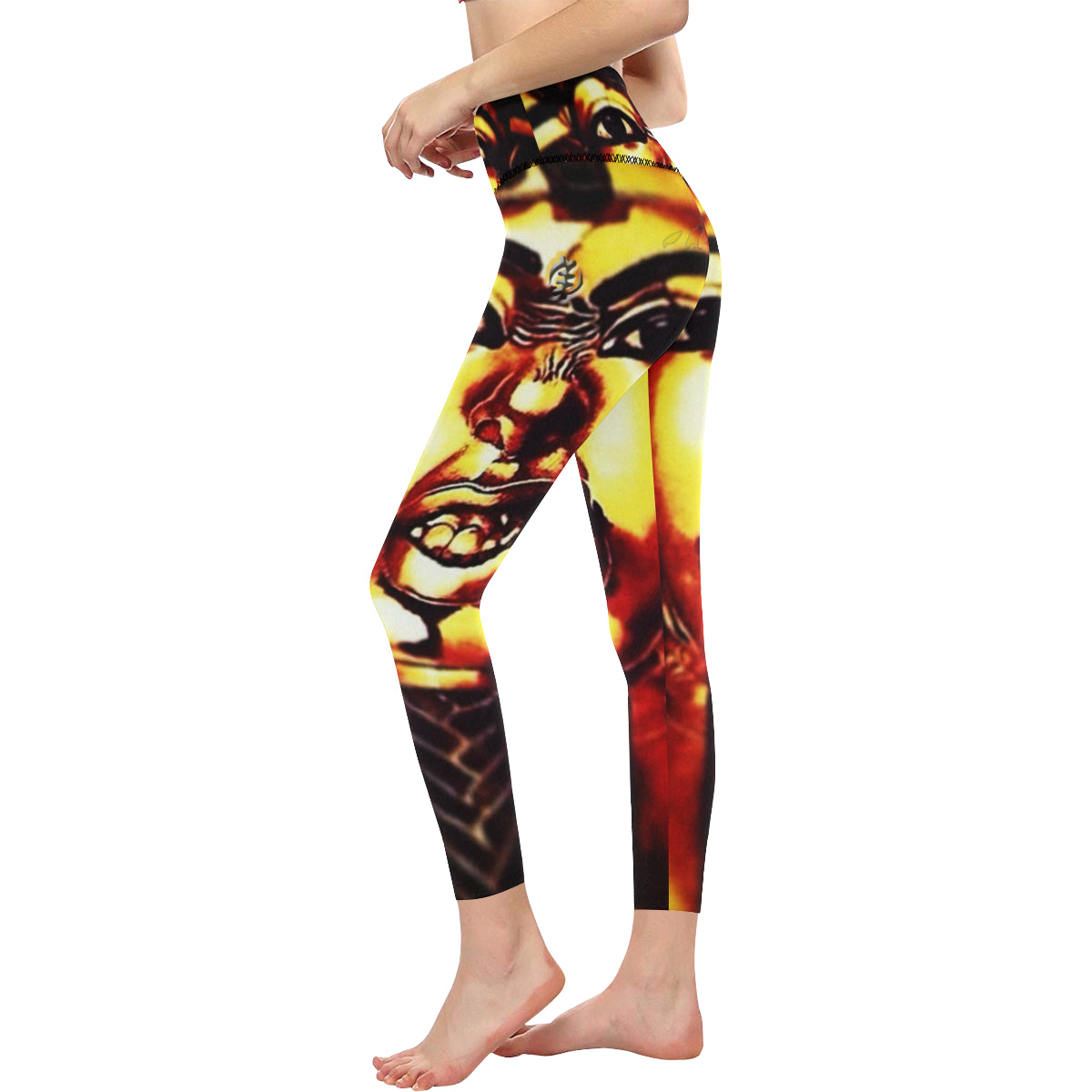 THUG PHAROAH All Over Print High-Waisted Leggings (Model L36)