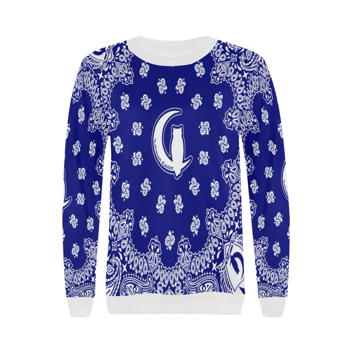 BANDANA Cs'UP Women's Rib Cuff Crew Neck Sweatshirt