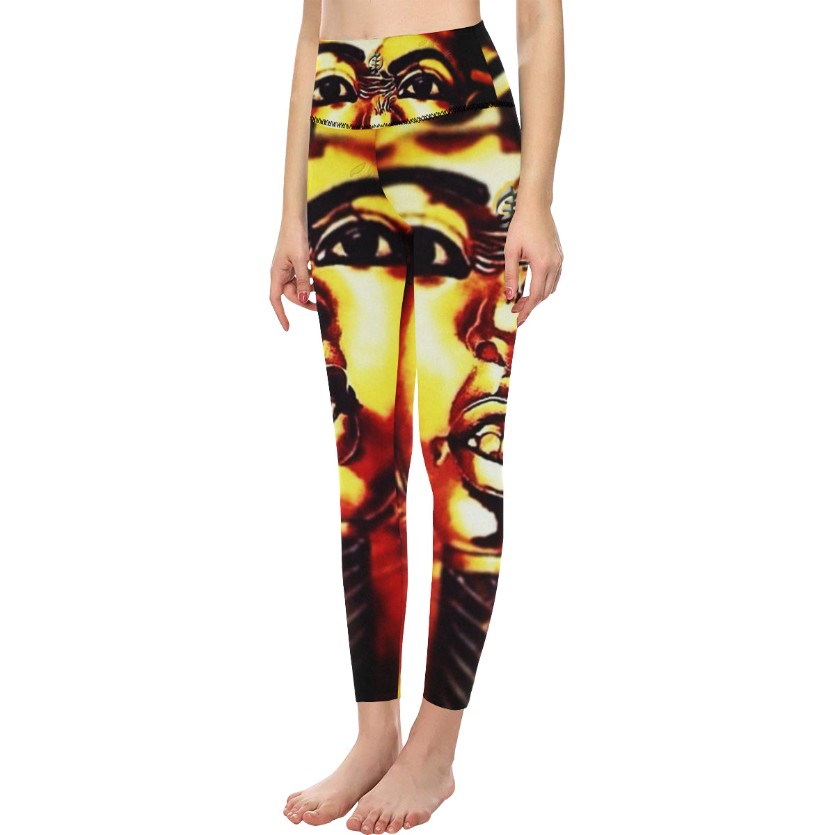 THUG PHAROAH All Over Print High-Waisted Leggings (Model L36)