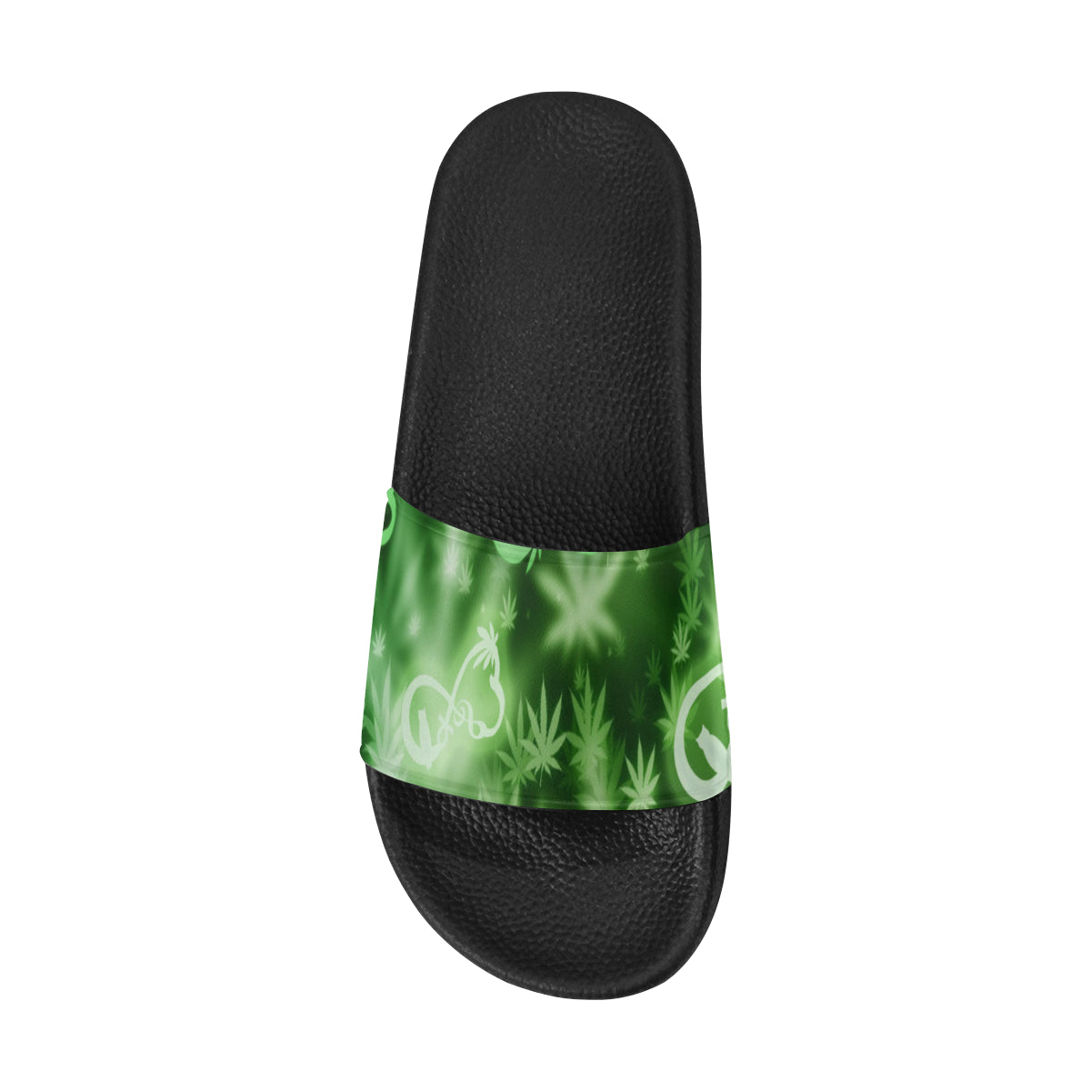 INFINITY GREEN COSMOS Men's Slide Sandals (Model 057)