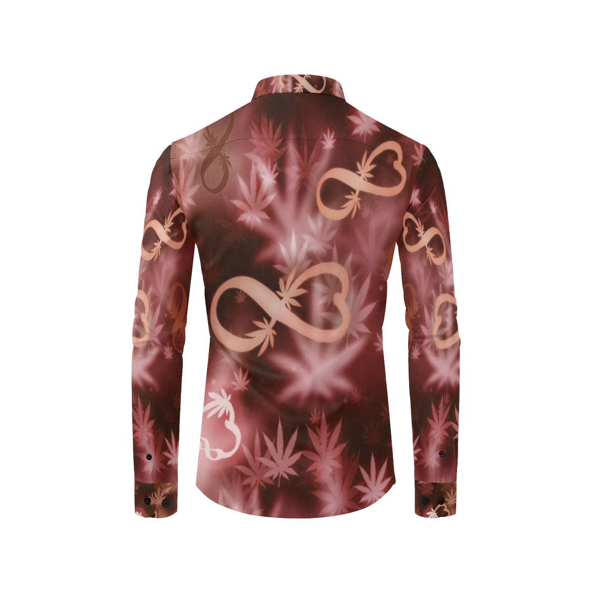 INFINITY RED COSMOS Men's All Over Print Casual Dress Shirt (Model T61)